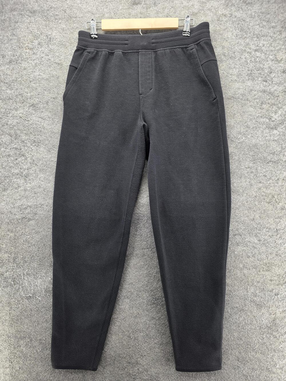 Lululemon Pants Mens M Gray Jogger Knit Elastic Waist Pockets Zip Pocket